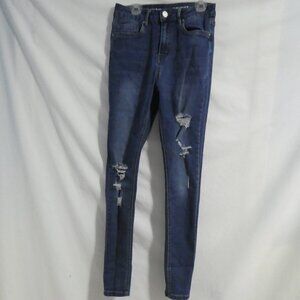 SWS X DENIM CO. CALI | size 7 | Blue Distressed Denim | Cali High Rise Skinny